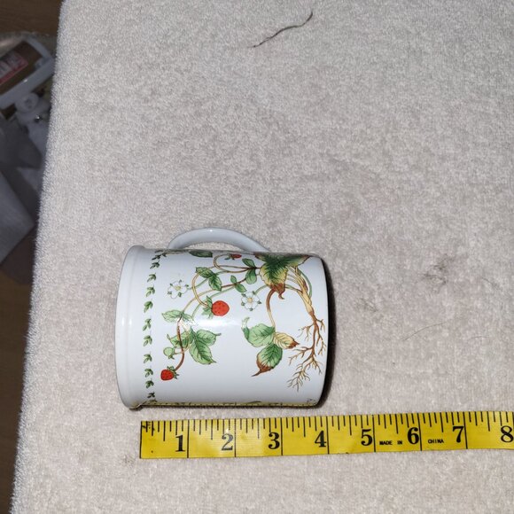 Mount Everest Tea Company strawberry plant theme coffee/tea cup rare GUC SEEPICS - Picture 7 of 8